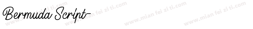 Bermuda Script字体转换